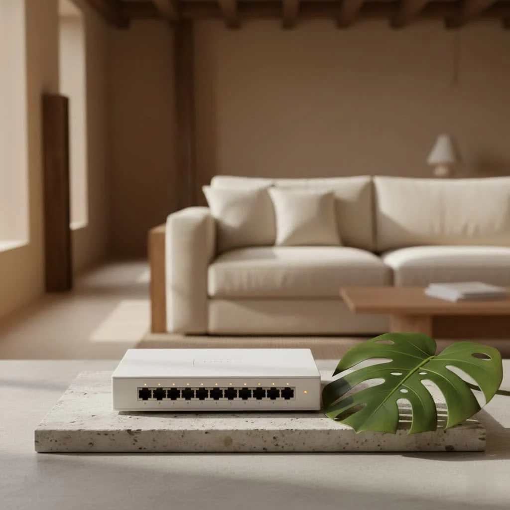 Gigabit network switch with multiple Ethernet ports