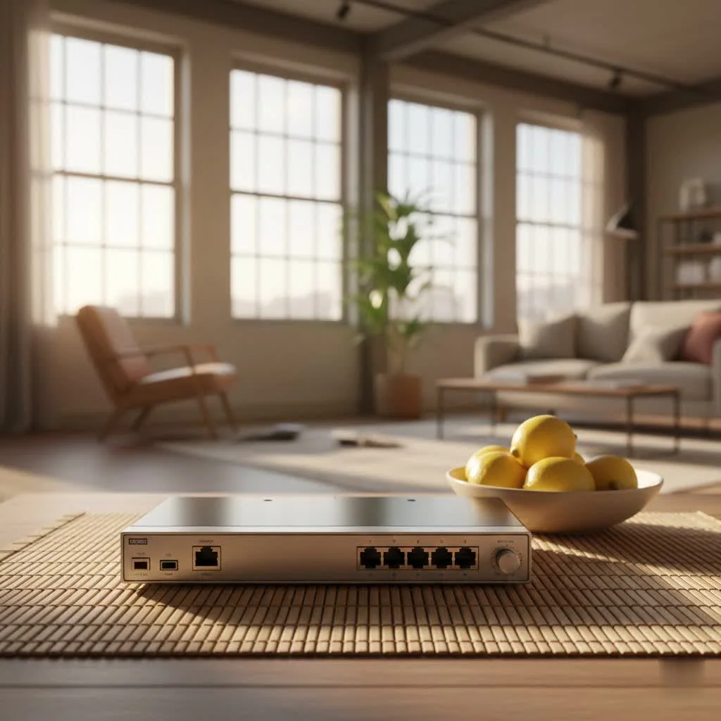 An 8-port gigabit <a href=