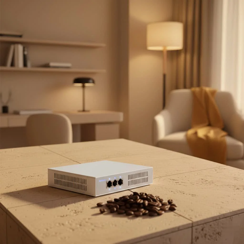 Cisco Nexus switch with multiple network cables connected